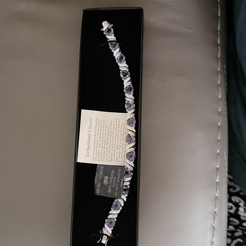 Technibond Simulated Tanzanite Bracelet